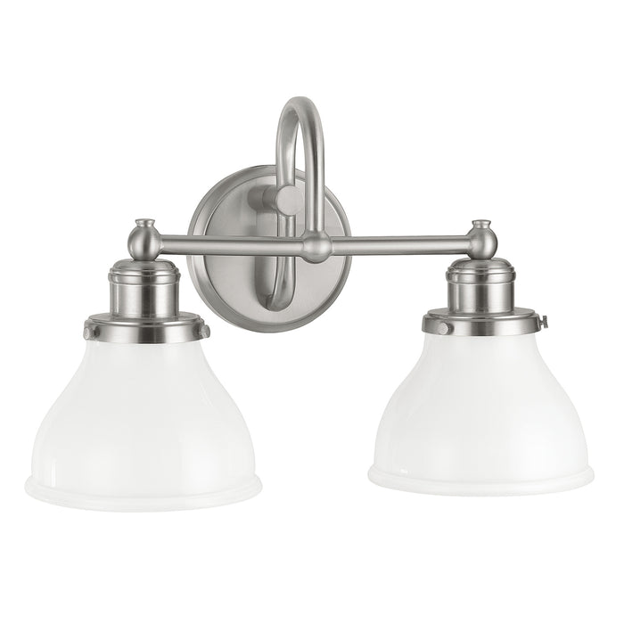Capital Lighting 8302BN-128 Two Light Vanity, Brushed Nickel