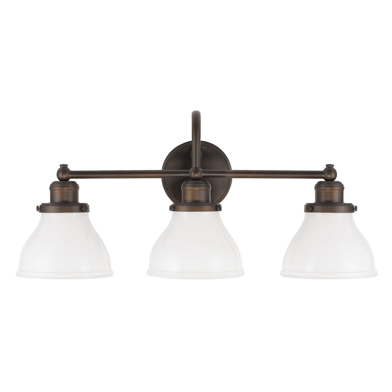Capital Lighting 8303BB-128 Three Light Vanity, Burnished Bronze