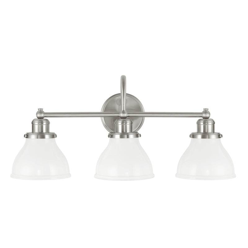 Capital Lighting 8303BN-128 Three Light Vanity, Brushed Nickel