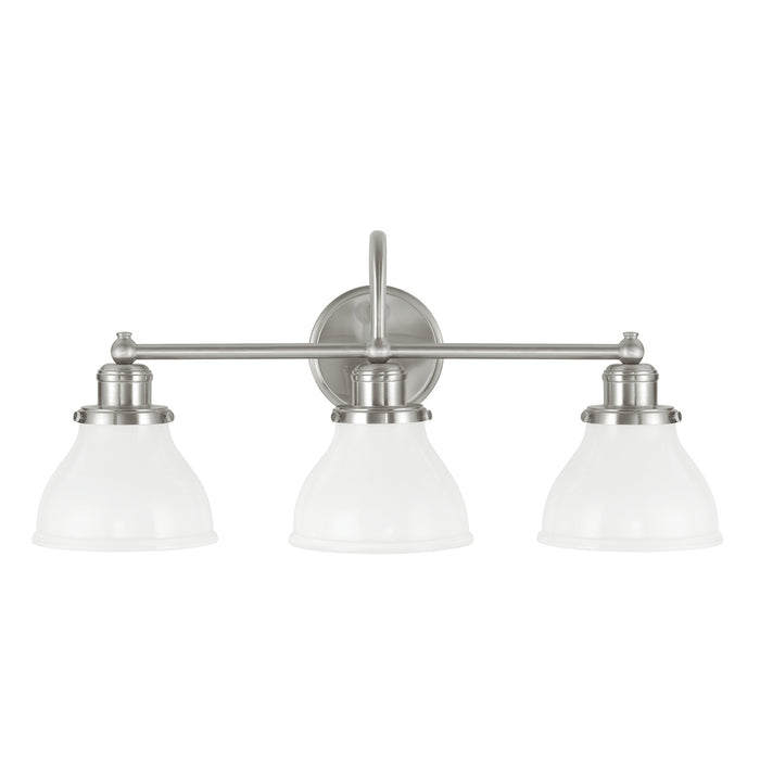 Capital Lighting 8303BN-128 Three Light Vanity, Brushed Nickel