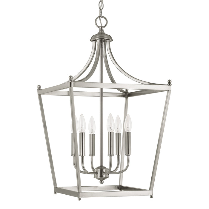 Capital Lighting 9552BN Six Light Foyer, Brushed Nickel