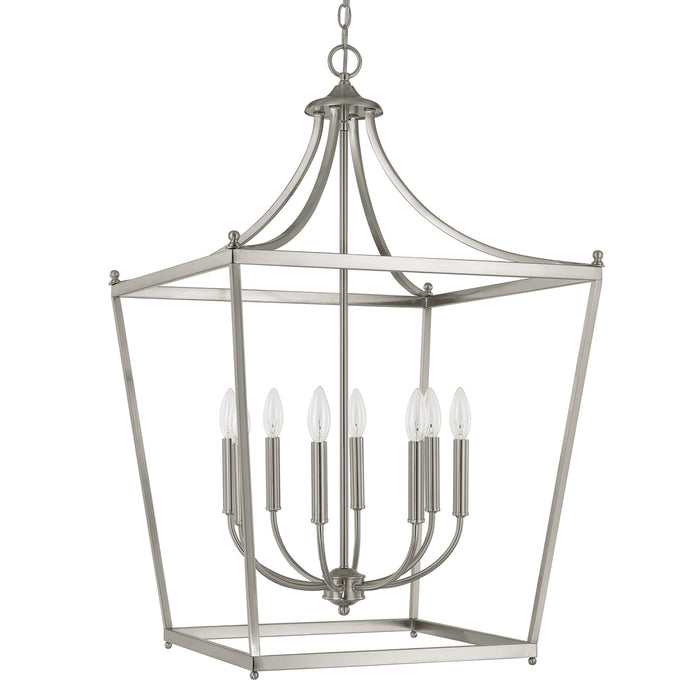 Capital Lighting 9553BN Eight Light Foyer, Brushed Nickel