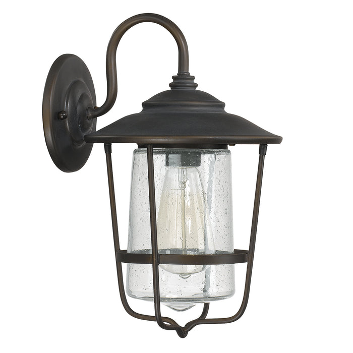 Capital Lighting 9601OB One Light Outdoor Wall Lantern, Old Bronze