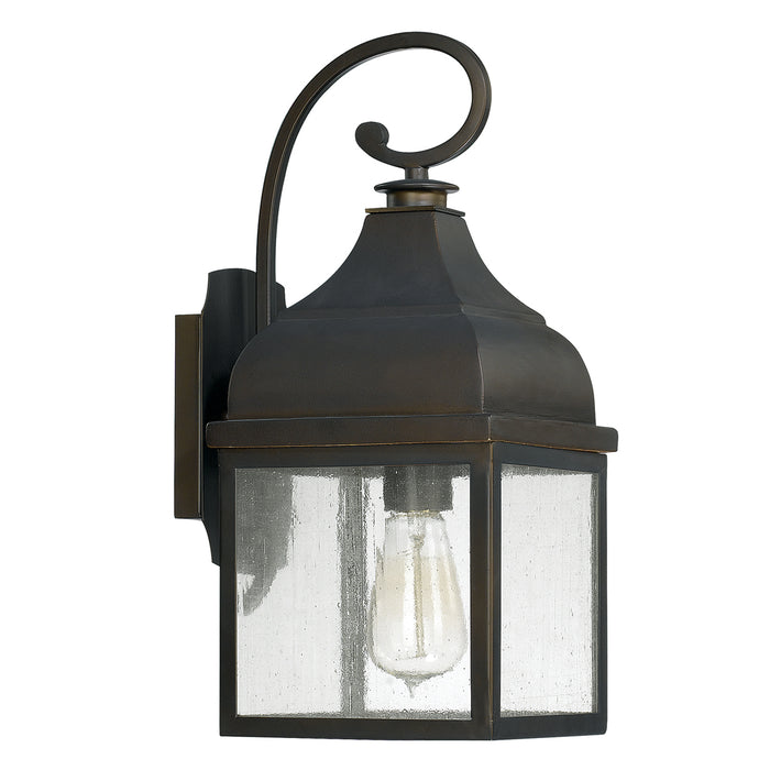 Capital Lighting 9641OB One Light Outdoor Wall Lantern, Old Bronze