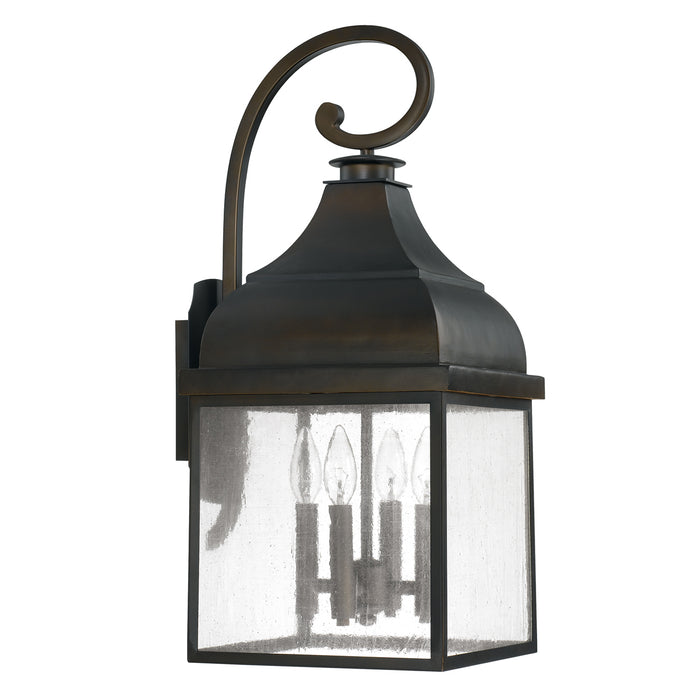 Capital Lighting 9643OB Four Light Outdoor Wall Lantern, Old Bronze