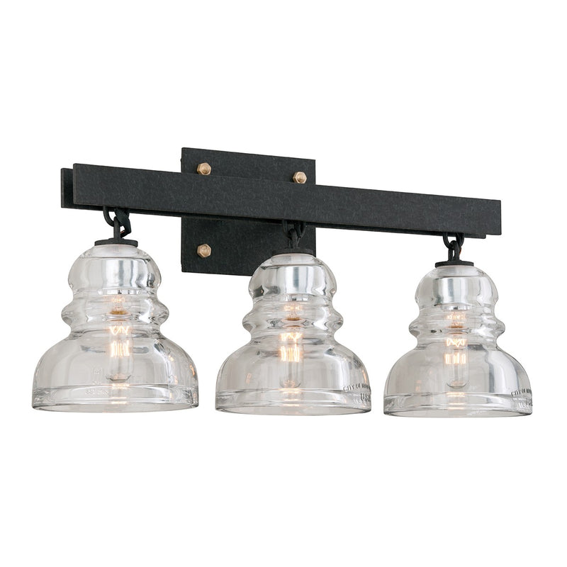 Troy Lighting B3963-TRN Three Light Bath And Vanity, Textured Iron