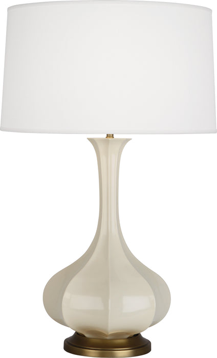 Robert Abbey BN994 One Light Table Lamp, Bone Glazed Ceramic