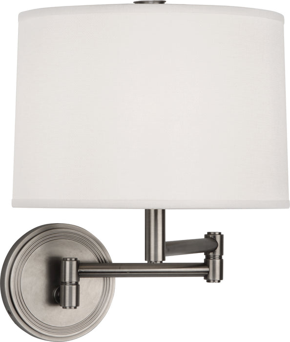 Robert Abbey D2824 One Light Wall Swinger, Dark Antique Nickel
