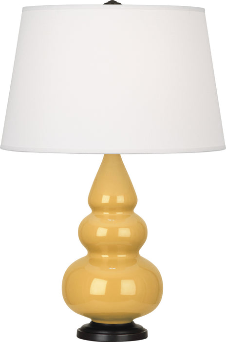 Robert Abbey SU31X One Light Accent Lamp, Sunset Yellow Glazed Ceramic w/Deep Patina Bronzeed