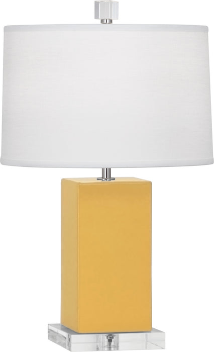 Robert Abbey SU990 One Light Accent Lamp, Sunset Yellow Glazed Ceramic