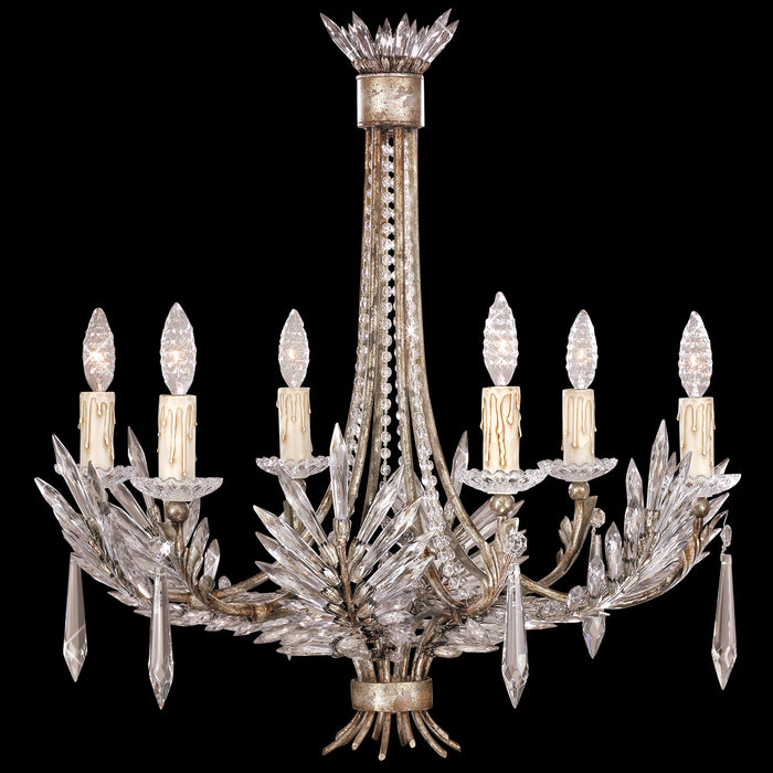 Fine Art 302740ST Six Light Chandelier, Silver