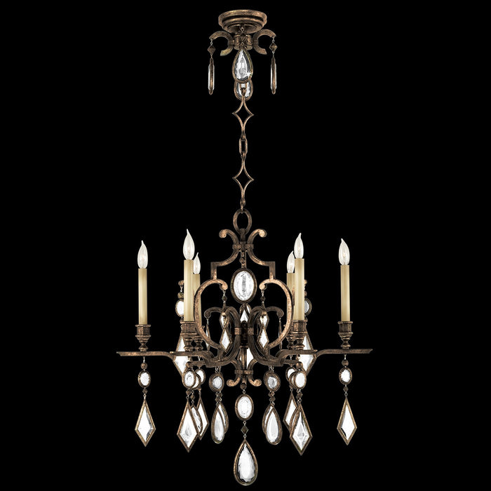 Fine Art 718240-3ST Six Light Chandelier, Bronze