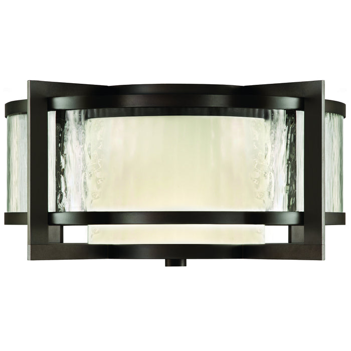 Fine Art 817982ST Two Light Outdoor Flush Mount, Bronze
