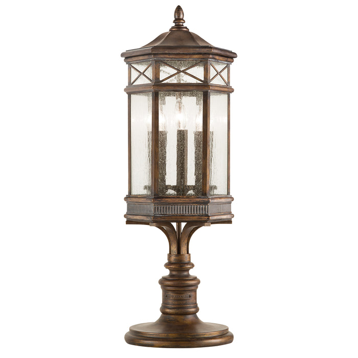 Fine Art 836980ST Three Light Outdoor Pier/Post Mount, Bronze