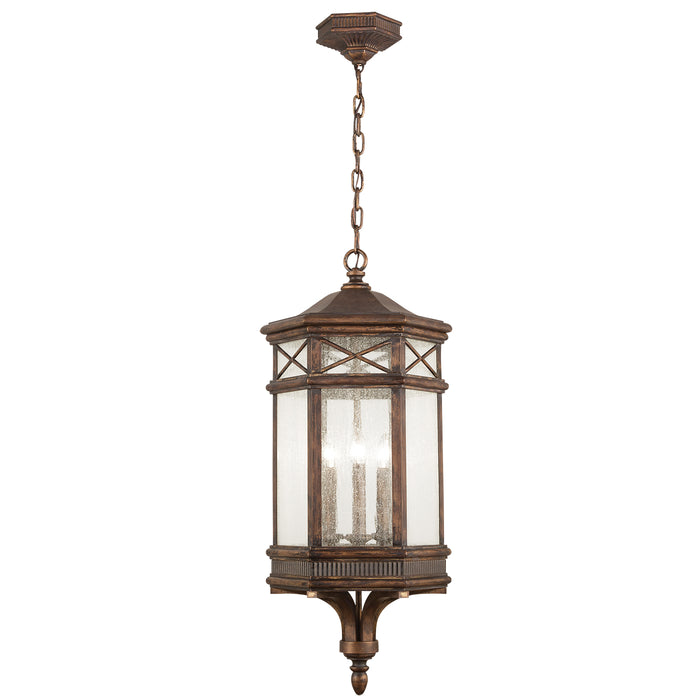 Fine Art 837082ST Three Light Outdoor Lantern, Bronze