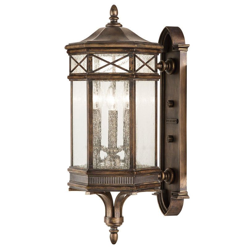 Fine Art 837481ST Three Light Outdoor Wall Mount, Bronze