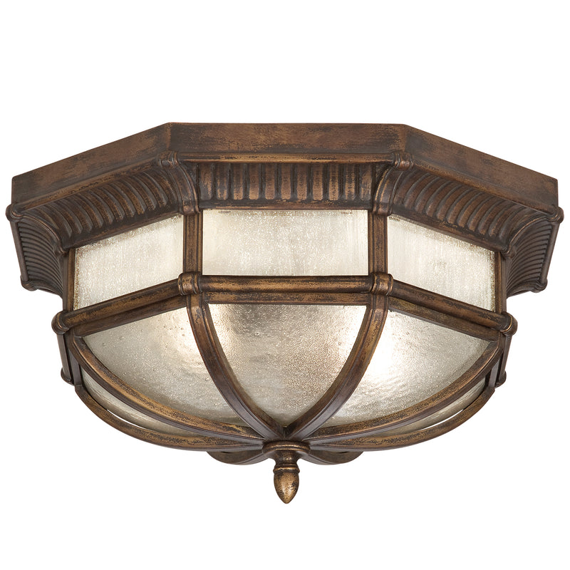 Fine Art 845282ST Two Light Outdoor Flush Mount, Bronze