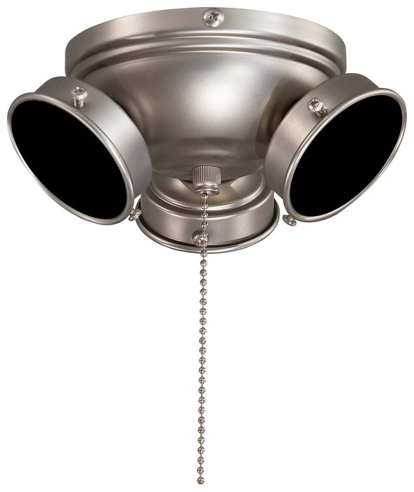 Minka Aire K35-BS Three Light Fan Light Kit, Brushed Steel