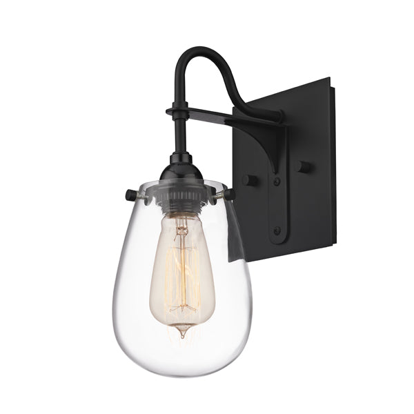 Sonneman 4286.25 One Light Wall Sconce, Satin Black