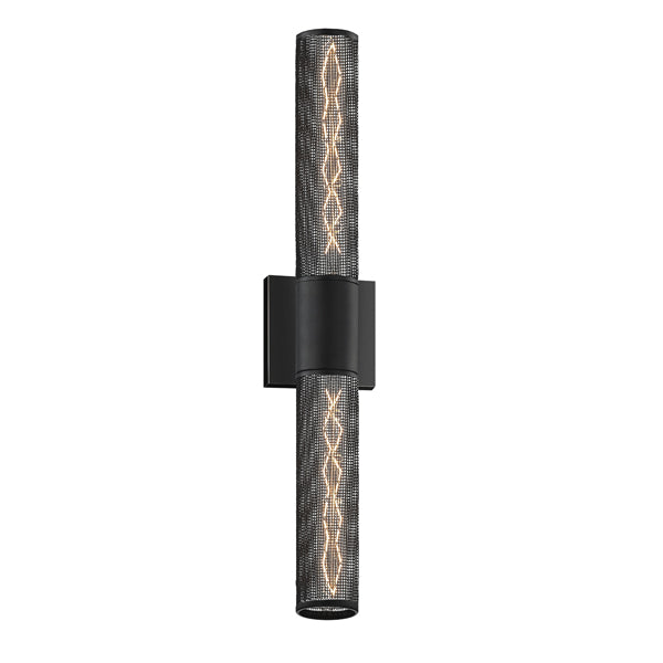 Sonneman 4944.97 Two Light Wall Sconce, Textured Black