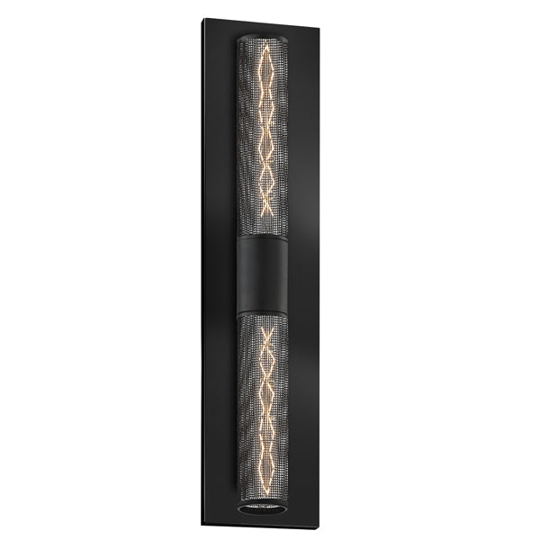 Sonneman 4945.97 Two Light Wall Sconce, Textured Black