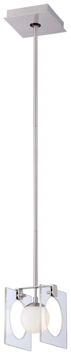 George Kovacs P991-084 One Light Mini Pendant, Brushed Nickel