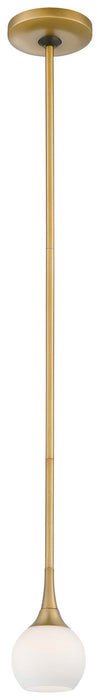 George Kovacs P1801-248 One Light Mini Pendant, Honey Gold