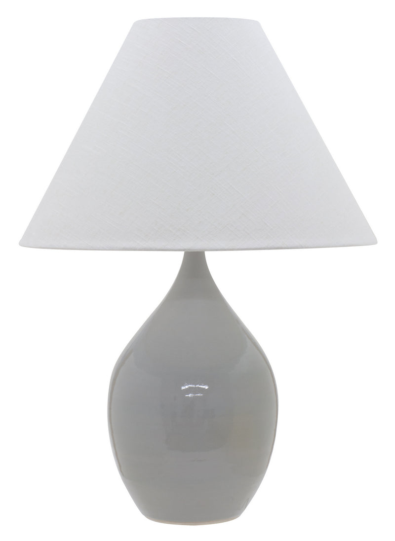 House of Troy GS400-GG One Light Table Lamp, Gray Gloss