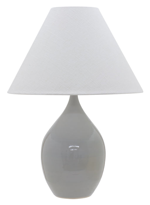 House of Troy GS400-GG One Light Table Lamp, Gray Gloss