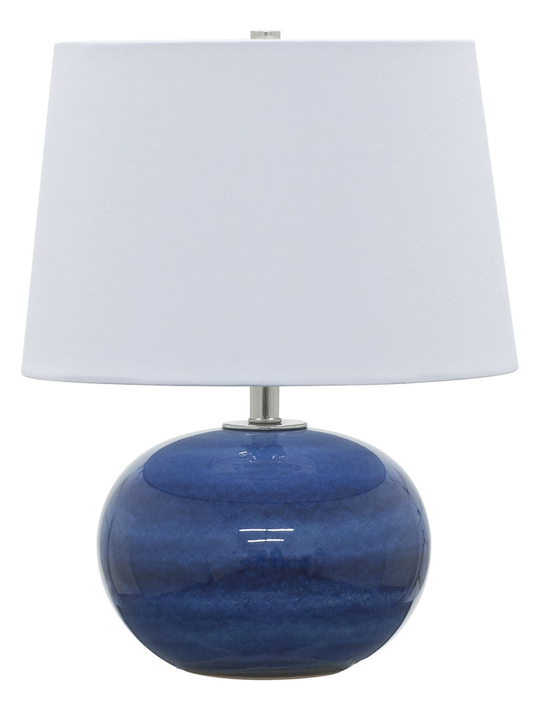 House of Troy GS600-BG One Light Table Lamp, Blue Gloss