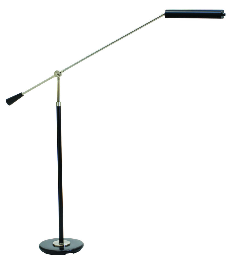 House of Troy PFLED-527 LED Floor Lamp, Black/Satin Nickel
