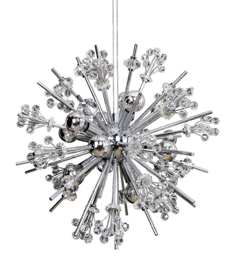 Allegri 11632-010-FR001 Ten Light Pendant, Chrome