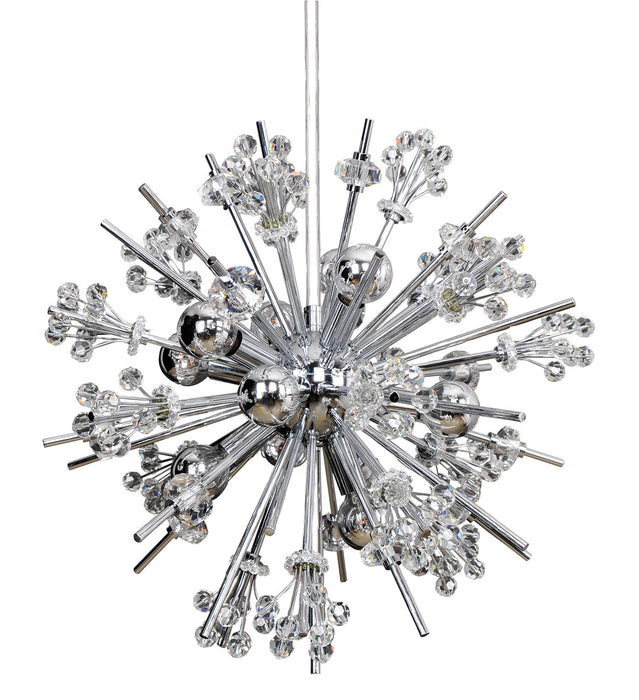 Allegri 11632-010-FR001 Ten Light Pendant, Chrome