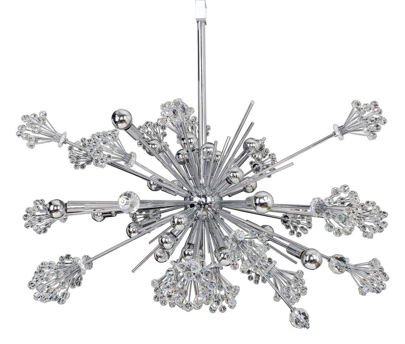 Allegri 11634-010-FR001 30 Light Pendant, Chrome