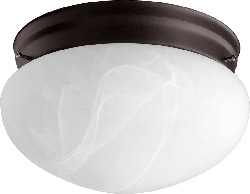 Quorum 3021-8-86 Two Light Ceiling Mount, Oiled Bronze