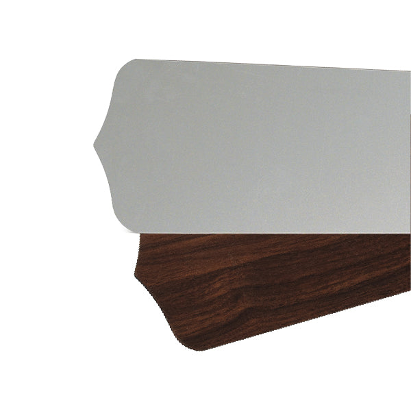 Quorum 4256524111 Blade, Satin Nickel / Walnut