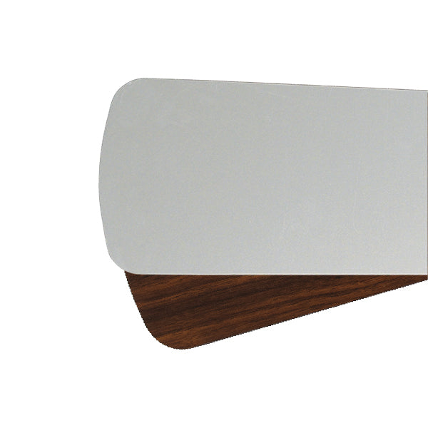 Quorum 4256524121 Blade, Satin Nickel / Walnut