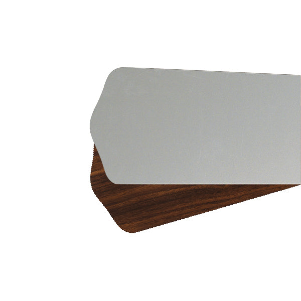 Quorum 5256524164 Blade, Satin Nickel / Walnut