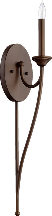 Quorum 5650-1-86 One Light Wall Mount, Oiled Bronze