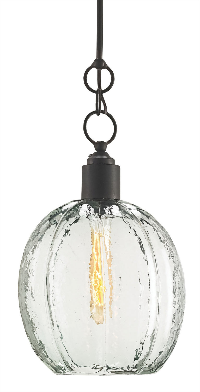 Currey and Company 9514 One Light Pendant, Old Iron