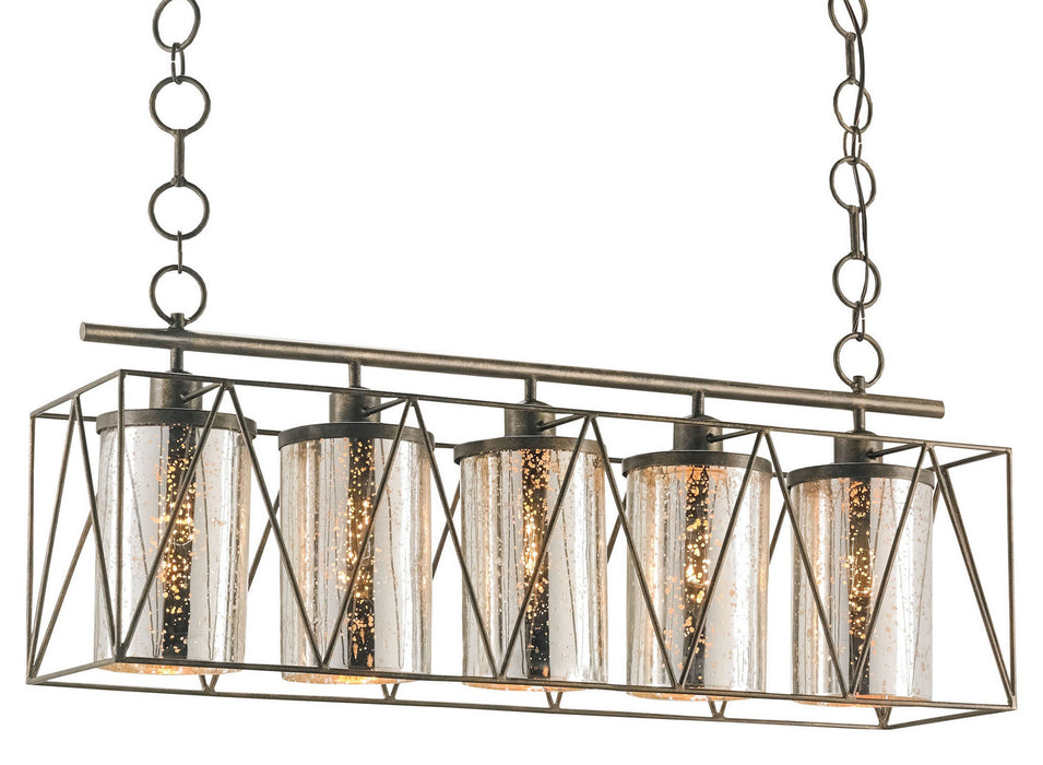 Currey and Company 9564 Five Light Chandelier, Cupertino