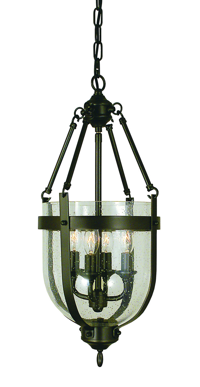 Framburg 1014 MB Four Light Chandelier, Mahogany Bronze