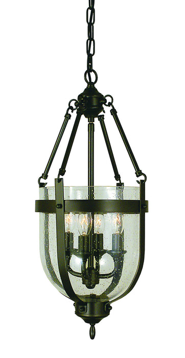 Framburg 1014 MB Four Light Chandelier, Mahogany Bronze