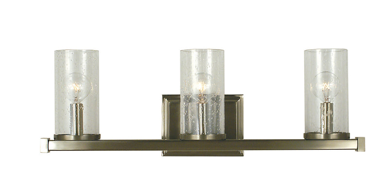 Framburg 1113 BN Three Light Wall Sconce, Brushed Nickel