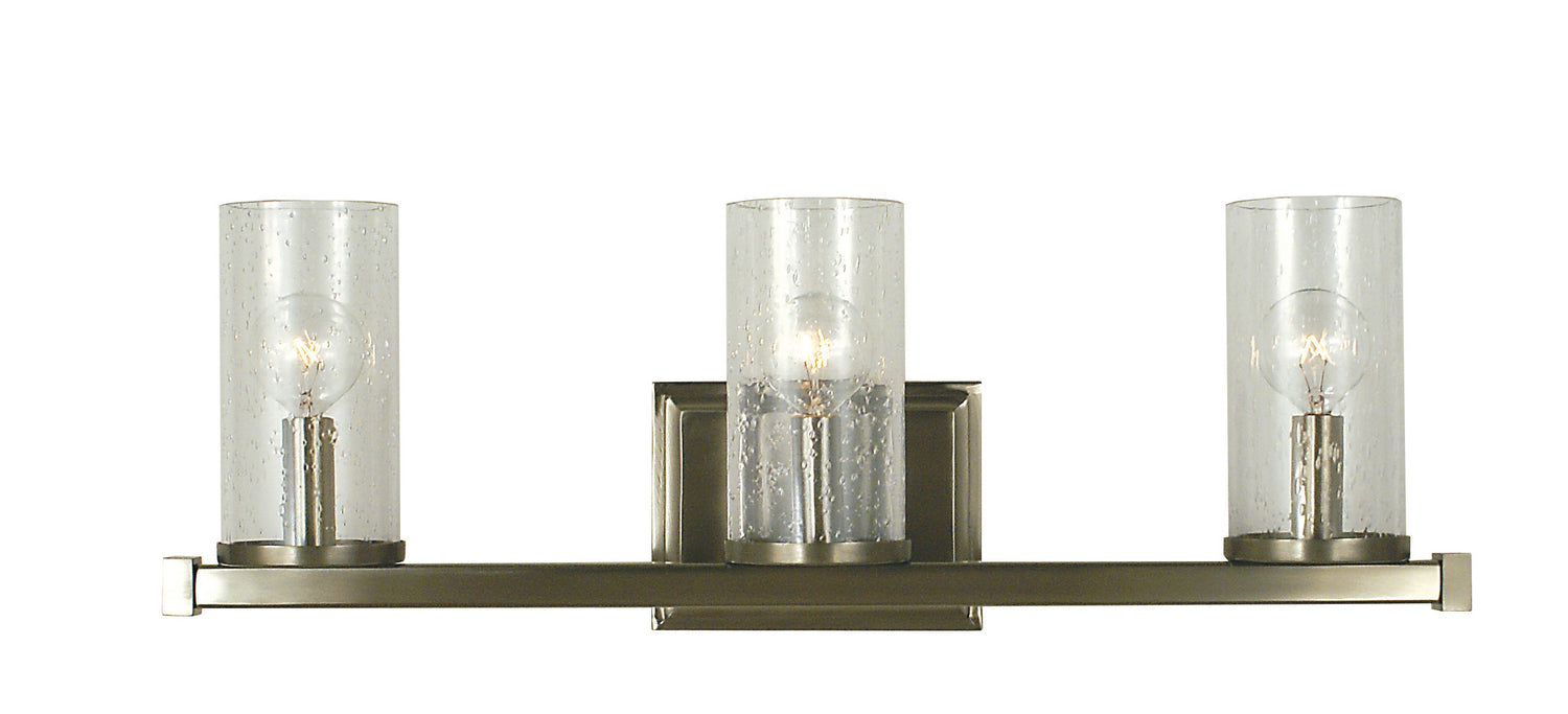 Framburg 1113 BN Three Light Wall Sconce, Brushed Nickel