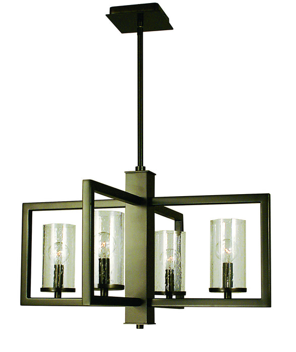 Framburg 1155 MB Four Light Chandelier, Mahogany Bronze