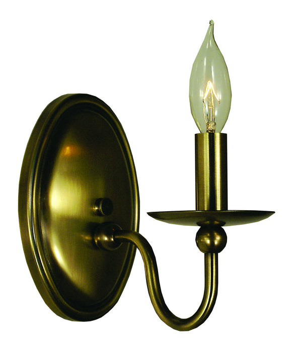 Framburg 1158 AB One Light Wall Sconce, Antique Brass