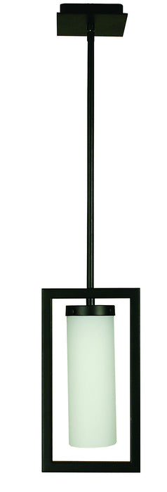 Framburg 1196 MBLACK One Light Pendant, Matte Black