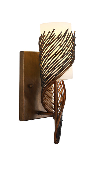 Varaluz 240K01HO One Light Wall Sconce, Hammered Ore