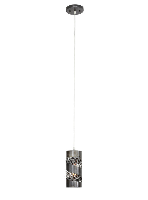 Varaluz 240M01SL One Light Mini Pendant, Steel